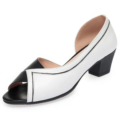 Damen Sandalen Echtes Leder Gemischte Farben