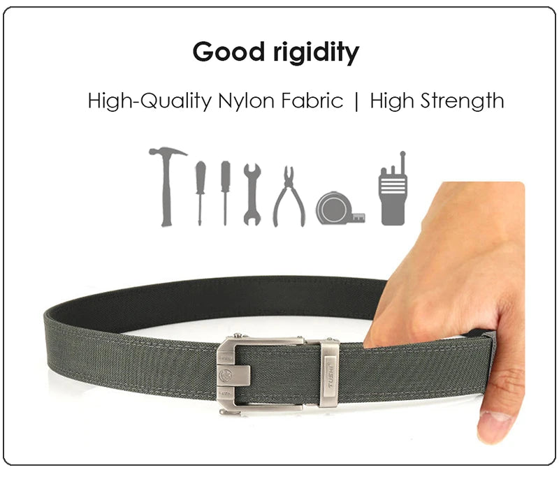 Herren-Taktischer Gürtel Aus 1100D Nylon Mit Robuster Metallschnalle Für Outdoor, Militär Und Arbeit