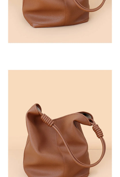 Donnain Bucket-Tasche aus Split-Leder | Damen Tote Große Kapazität