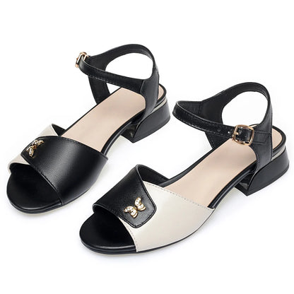AIYUQI Frauen Sandalen Aus Echtem Leder Farbe Passenden Sommer Sandalen Weibliche Schuhe Große Größe Formale Römischen Sandalen Für Frauen