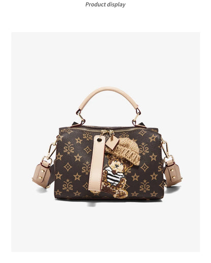 Damen-Handtasche aus PU-Leder mit verstellbarem Schultergurt für Büro Alltag Freizeit
