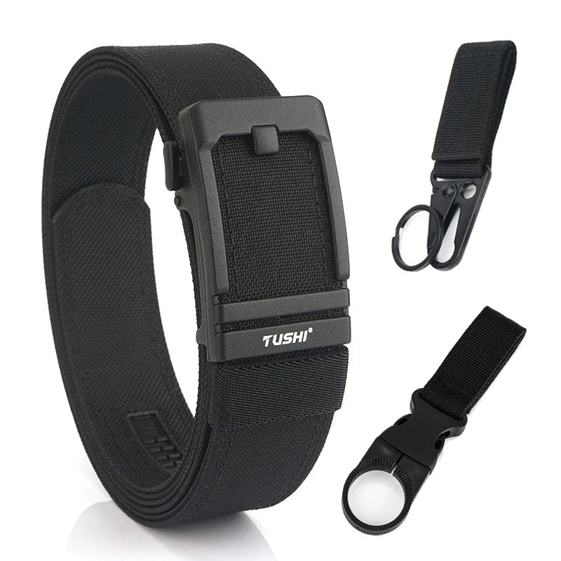 Unisex-Taktischer Gürtel aus 1100D Nylon mit Metall-Schnalle, Ideal für Airsoft-Pistolen