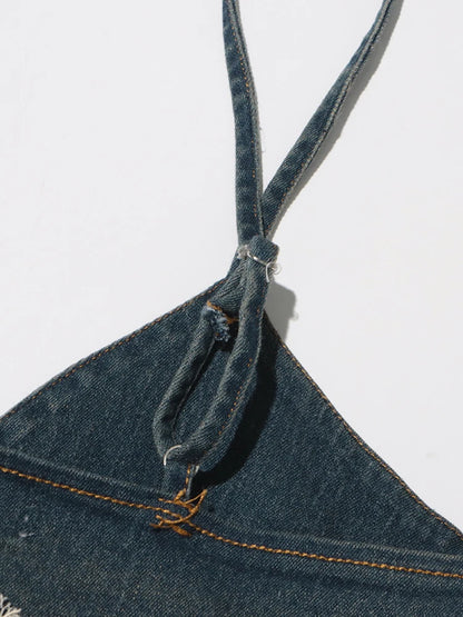 Ärmelloses Midikleid mit Rundhalsausschnitt und Patchwork-Falten-Design – figurbetont und stilvoll für Damen