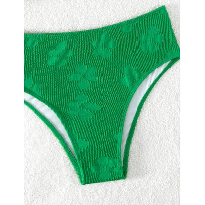 Blumiger Damen-Bikini mit brasilianischem Schnitt – ideal für Strand und Pool