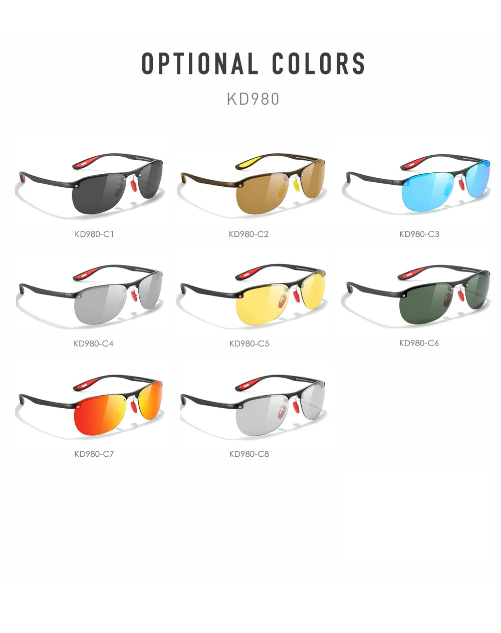 Sonnenbrille Sport TR90 ultraleicht polarisiert 63mm Herren