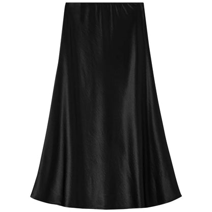 Damen Rock im Luxus-Stil aus Satin mit A-Linie für Partys und Abende