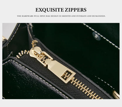 Damen Handtasche aus Split-Leder mit Crossbody Fashion Bags