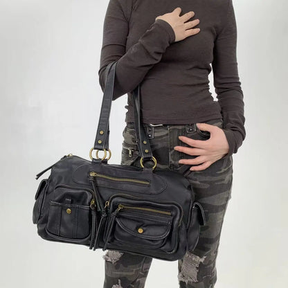 Damen-Umhängetasche Klassischer Stil Mit Quaste Und Viel Stauraum Für Alltag Und Freizeit