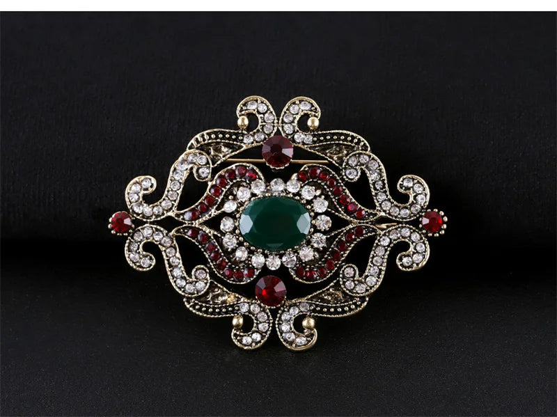 Brosche Metall Barock Vintage Retro Palast Revers Pin Unisex Party