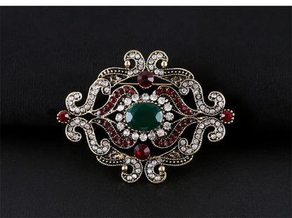 Brosche Metall Barock Vintage Retro Palast Revers Pin Unisex Party