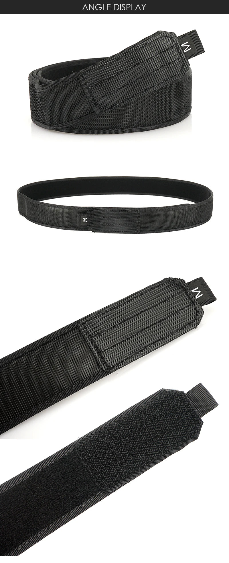 VATLY Ultra-dünner Tactical Innengürtel Nylon Metallfrei Reise Unisex