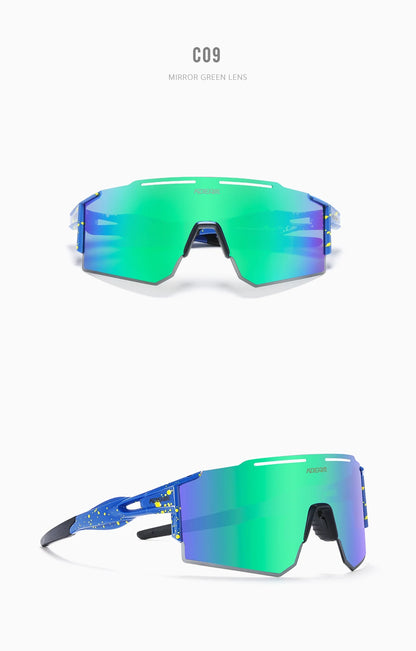 Sonnenbrille Sport TR90 polarisiert 1,2mm Glas Gummisteg winddicht Herren