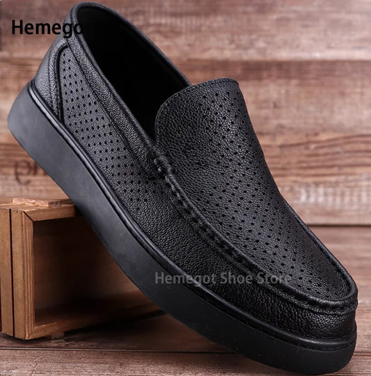 Elegante Herren-Loafer mit dicker Sohle – stilvoll & komfortabel