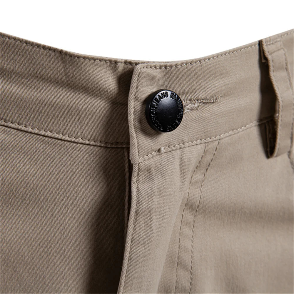 AIOPESON Herren-Sommershorts aus 100 % Baumwolle, lässige 11-farbige, leichte Straßenshorts mit mehreren Taschen