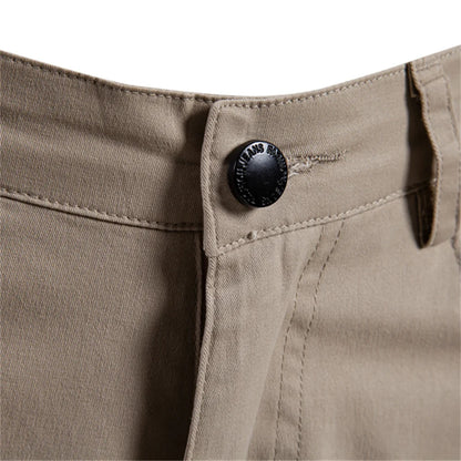 AIOPESON Herren-Sommershorts aus 100 % Baumwolle, lässige 11-farbige, leichte Straßenshorts mit mehreren Taschen