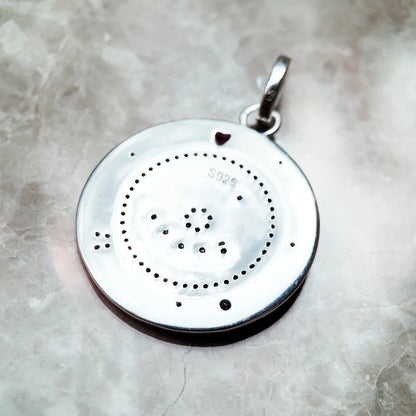 Damen-Charm-Anhänger Amulett magisch Natur Glück aus Sterlingsilber