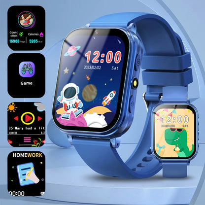 LIGE Kinder-Smartwatch, Alter 3–12 Jahre alt, Kinderuhr, Lernspiel, Kamera, Video, Audio, Geschichte, Kind, Smartwatch, Mädchen, Jungen, Geschenk