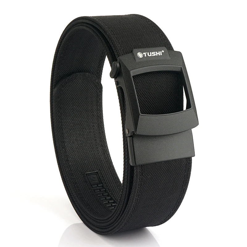 Herren-Taktischer Nylon-Gürtel Verstellbar mit Automatik-Schnalle 4,3 cm Breite Alltagsseinsatz
