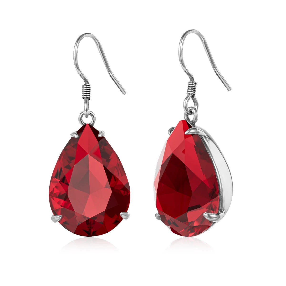 Damen-Ohrringe Tropfenform Aquamarin Blau Silber 925 Hochwertiger Luxus Schmuck Für Sie Geschenkidee