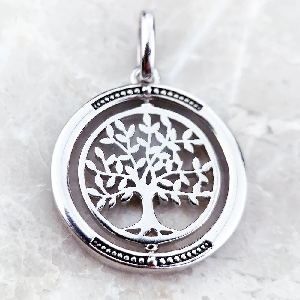 Damen-Charm-Anhänger Lebensbaum Liebe romantisch II aus Sterlingsilber