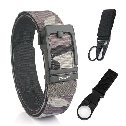 Unisex-Taktischer Gürtel aus 1100D Nylon mit Metall-Schnalle, Ideal für Airsoft-Pistolen