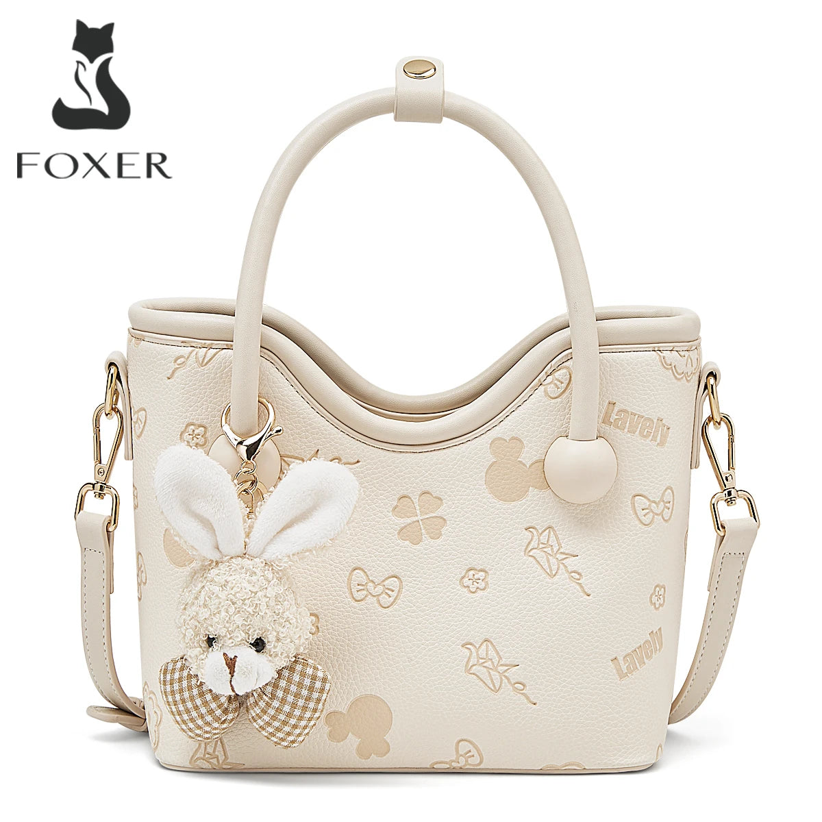 Damen Handtasche Aus PU-Leder Im Bucket-Stil Mit Crossbody Design