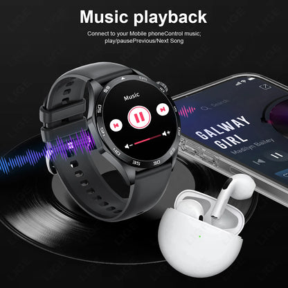 LIGE Micro Physikalische Untersuchung EKG + PPG Männer Smartwatch Bluetooth Anruf Smart Herzfrequenz Blutdruck Blut Sauerstoff Gesundheit Uhr