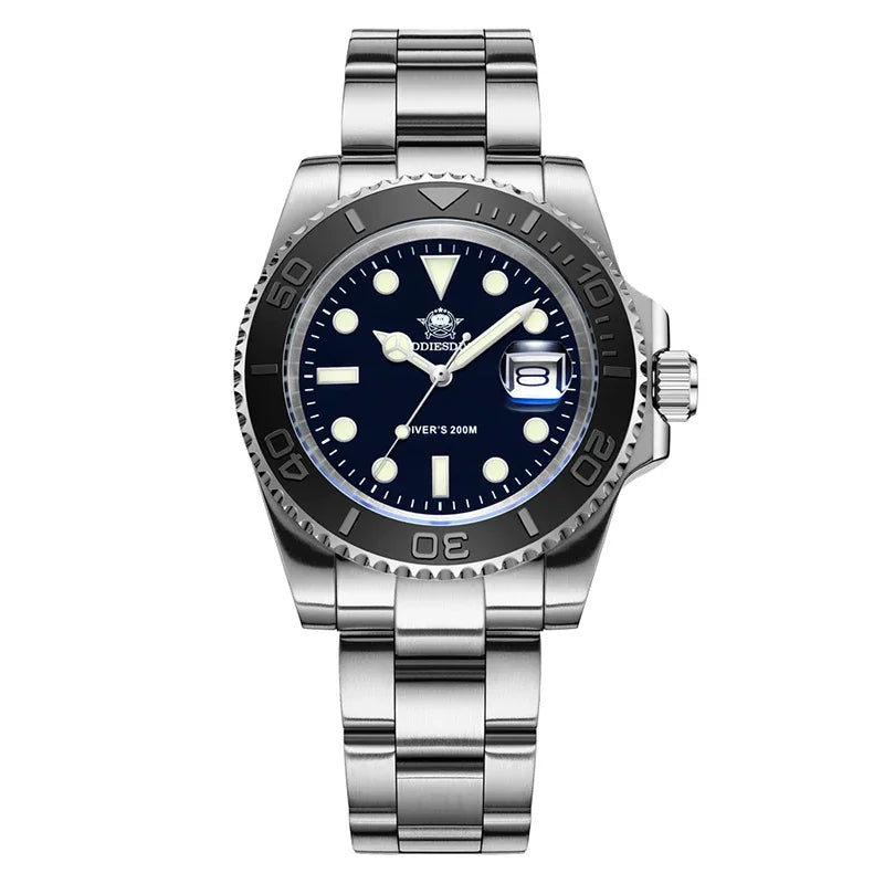 ADDIESDIVE 41mm reloj hombre Watch For Men 20Bar Diving 316L Stainless Steel Montre Homme BGW9 Super Luminous Quartz Watches