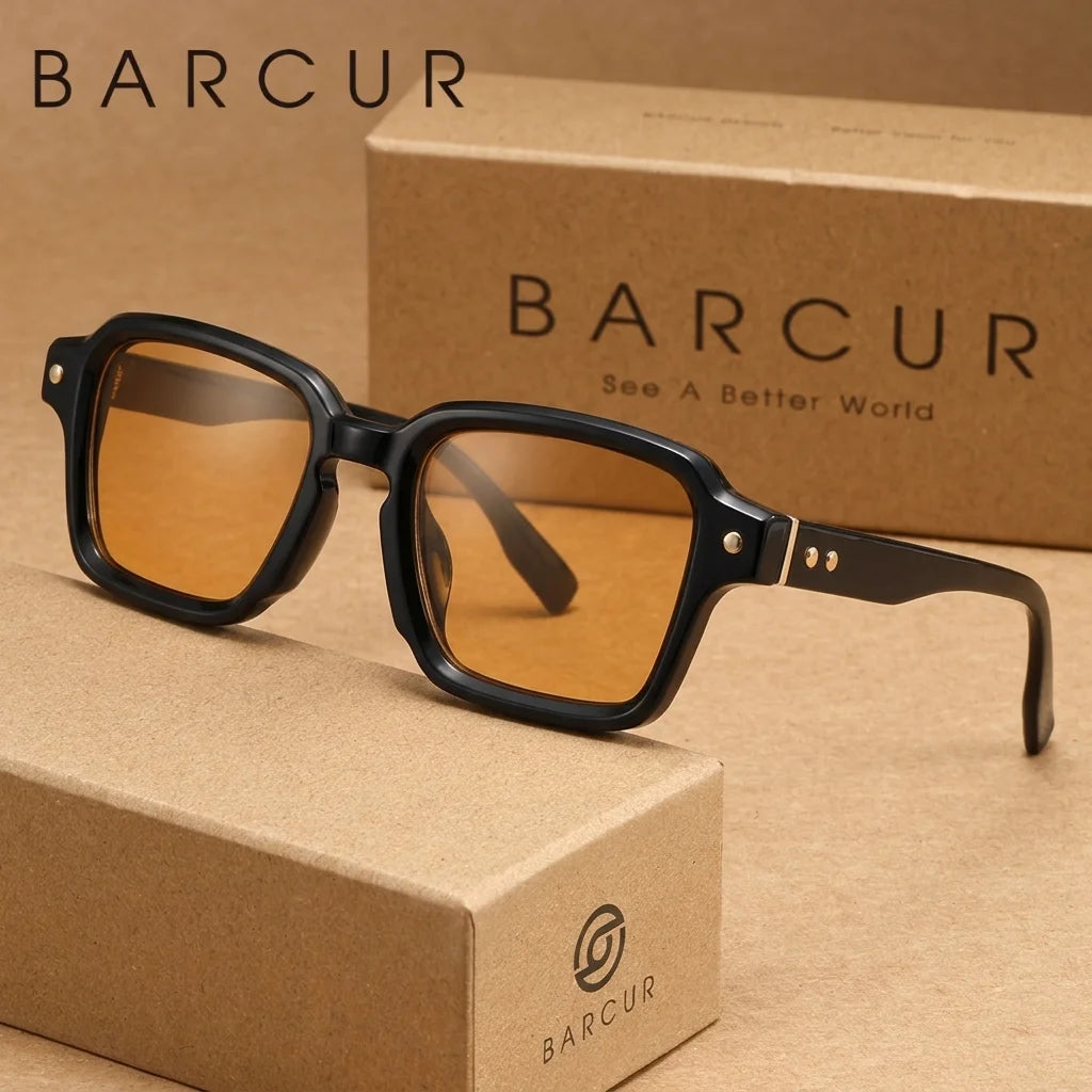 Sonnenbrille quadratisch Retro Luxe polarisiert UV400 Unisex