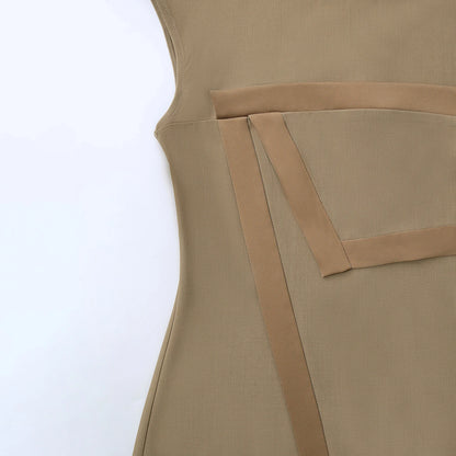 Elegantes Slim Kleid Für Damen Mit O Ausschnitt Leichter Stretch Business