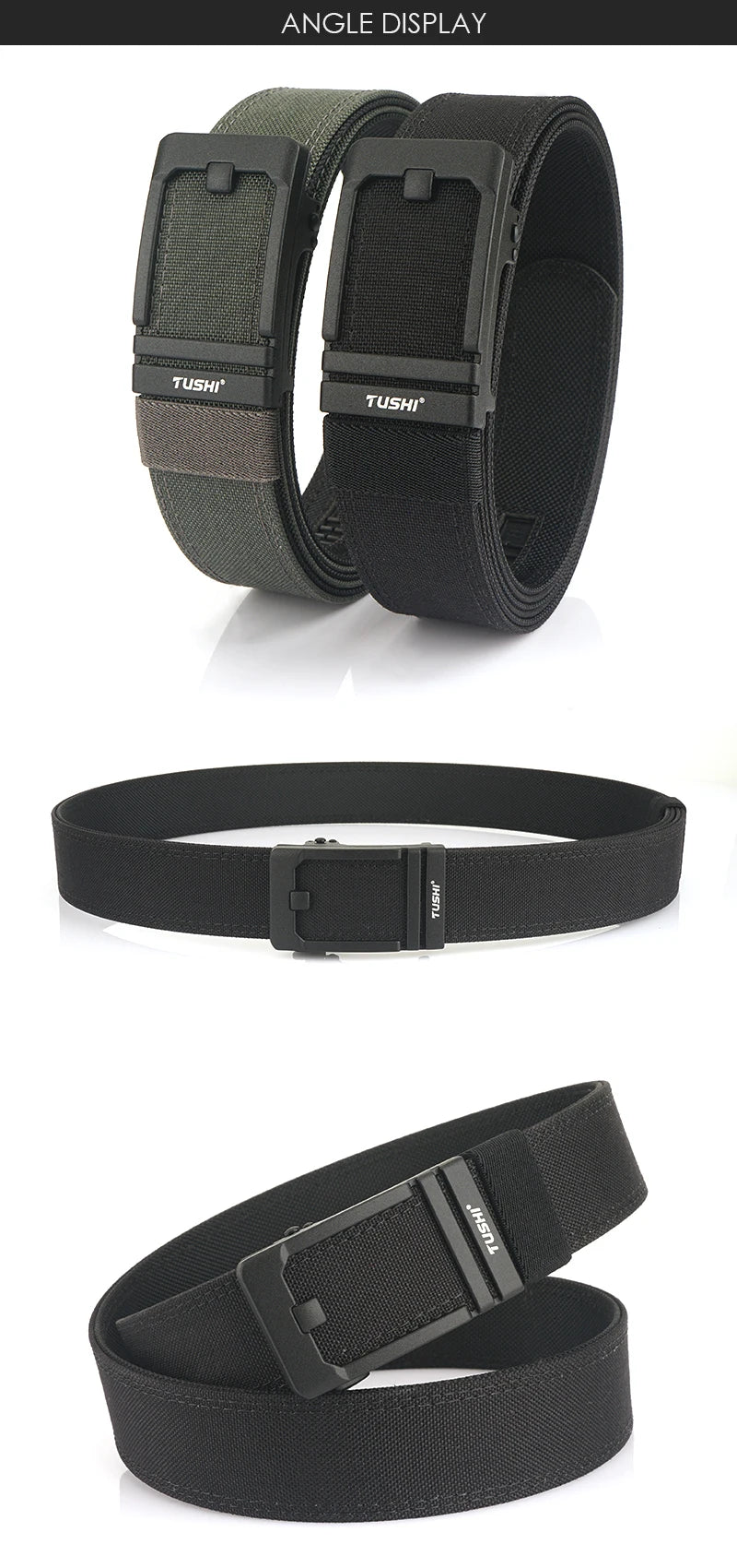 Unisex-Taktischer Gürtel aus 1100D Nylon mit Metall-Schnalle, Ideal für Airsoft-Pistolen