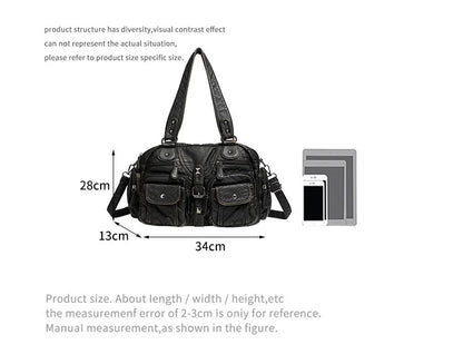 Damen-Handtasche Mit Oberem Henkel Und Schulterriemen Aus Bronze Kunstleder Für Alltag Und Freizeit