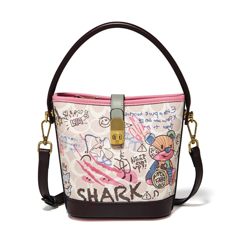 Damen-Handtasche PU-Leder mit Pailletten-Detail Vielseitig für Beruf und Freizeit Alltagstauglich