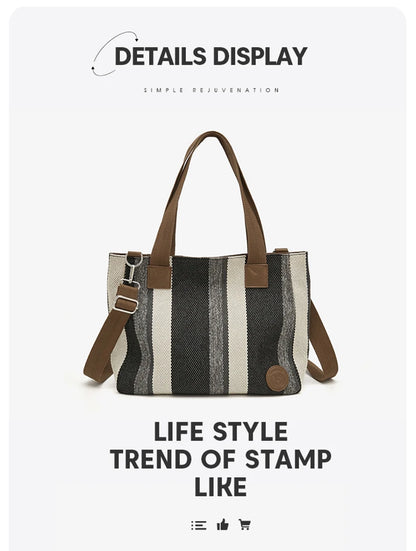 Damen Shoulder Bag aus Fabric Casual Large Capacity Tote Bag