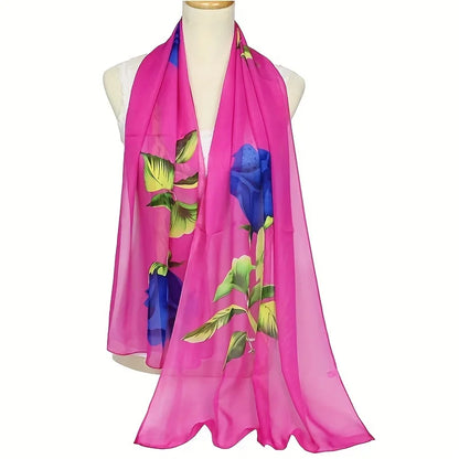 Damen Chiffon Hijab Schal gepunktet Strand Sommer Pareo Bandana muslimisch