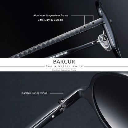 Sonnenbrille Steampunk rund Al-Mg Retro Vintage leicht Herren Damen