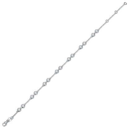 Damen-Armband zierlich mit Moissanit