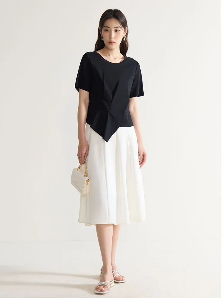 Elegantes Damen-Commuter-Hemd in Übergröße mit schlichtem Revers – ideal für den Sommer