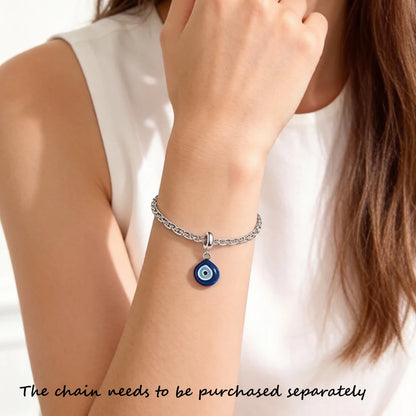 Damen-Charm-Anhänger Nazar Auge Schutz massiv Sommer aus Sterlingsilber