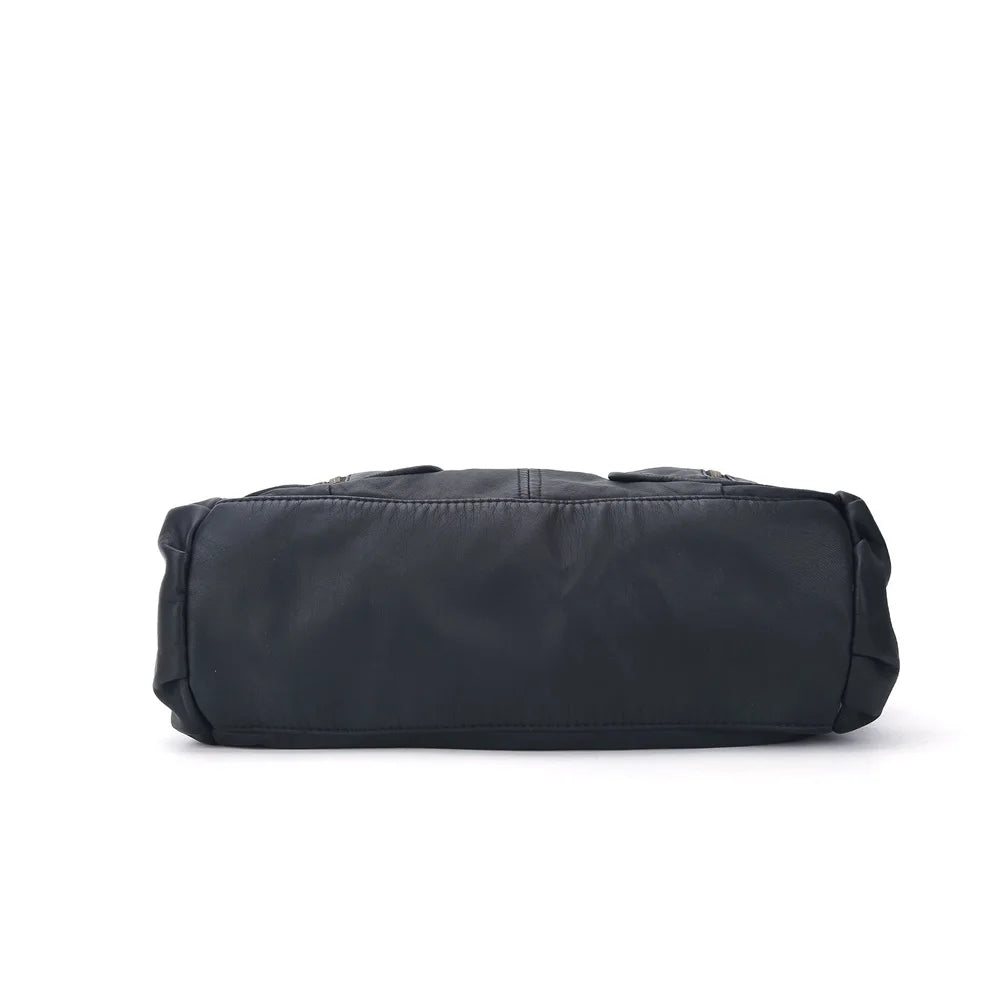 Damen-Schultertasche Aus Kunstleder Mit Leopardenmuster Und Große Kapazität Für Alltag