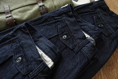 Männer Jeans im Vintage-Stil mit weitem Bein für den Sommer