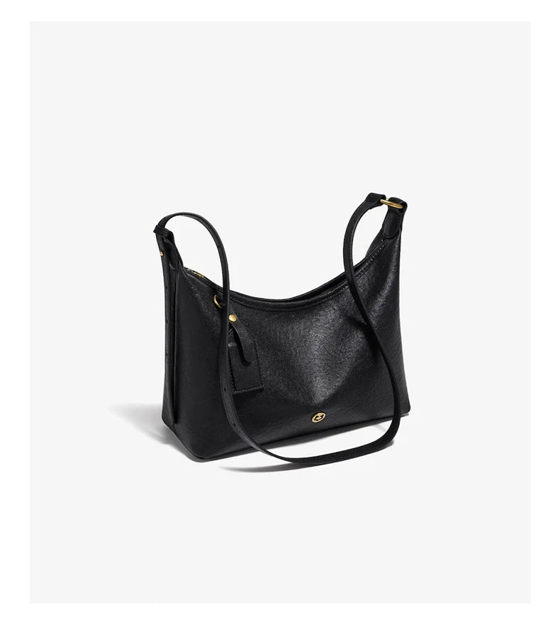 Damen Hobo Tasche Aus Echtem Leder Im Vintage Stil Mit Großer Kapazität