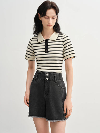 Damen-Pullover in Übergröße mit Schleifendetail – ideal für den Sommer und den Arbeitsalltag