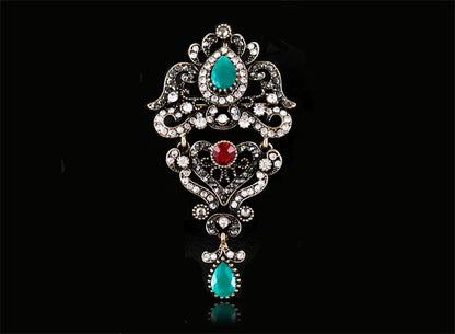 Brosche Metall Barock Vintage Retro Palast Revers Pin Unisex Party