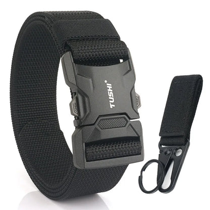 Herren-Gürtel aus Nylon für Outdoor-Einsätze mit robustem Design und Schnellverschluss