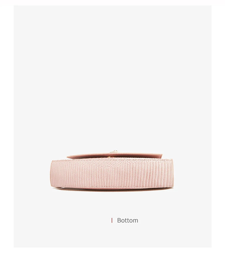 Damen-Schultertasche aus PU-Leder mit Streifenmuster und sicherem Haspverschluss Alltagsbegleiterin