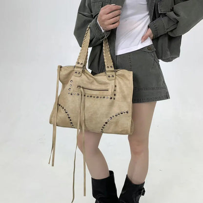 Damen-Tote Tasche Große Kapazität Aus Weichem PU-Leder Ideal für Alltag Reisen und Freizeit