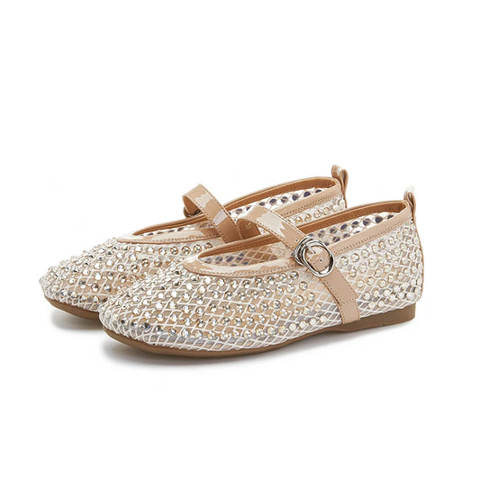 AIYUQI 2025, neue frauen flache sandalen Gerade schnalle hohl Mary Jane weibliche schuhe Sommer große größe ballett sandalen für frauen