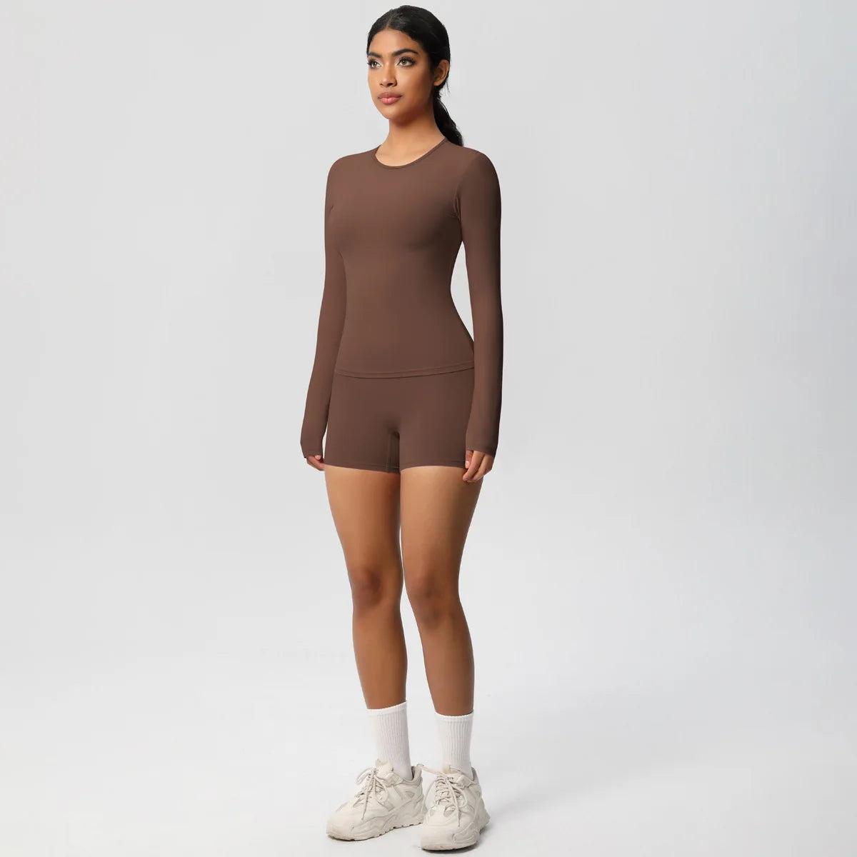 Frauen Yoga Set Schnell Trocknend Nylon Spandex Sport