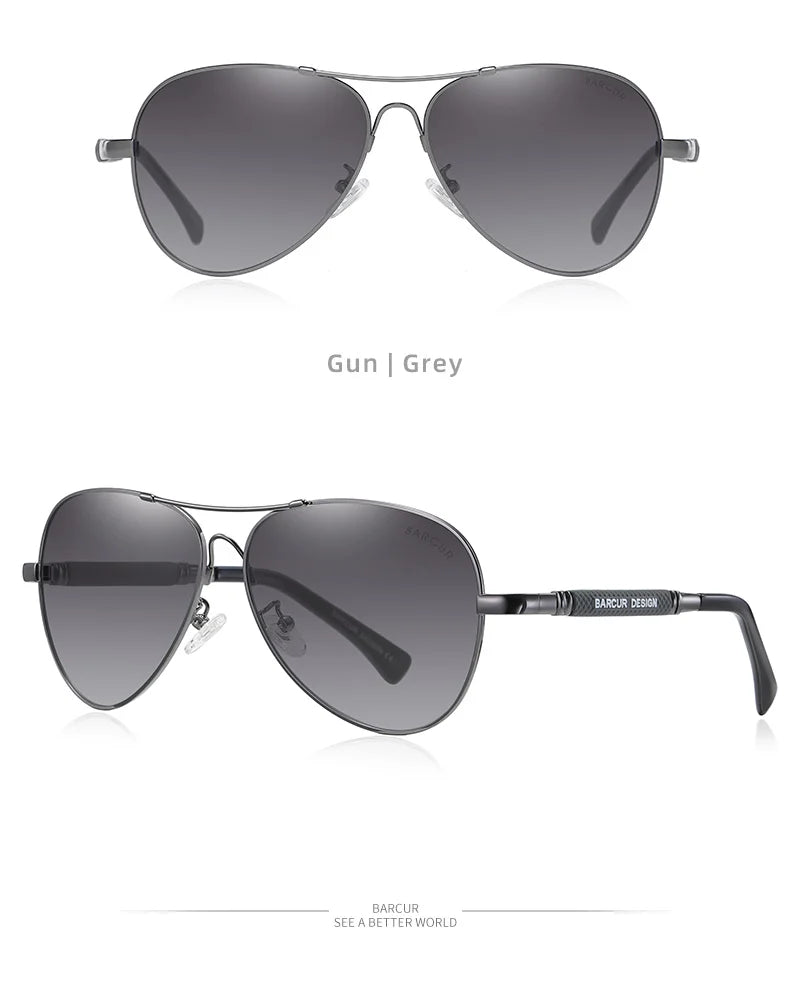 Sonnenbrille Pilot Memory-Rahmen Farbverlauf Spiegel polarisiert Unisex